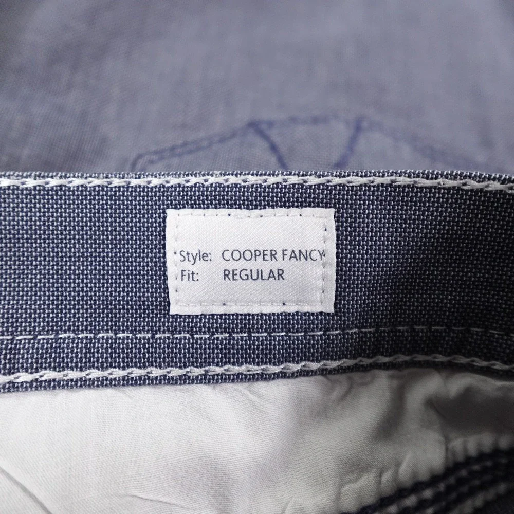 Brax Pants Mens 33x34 Gray Cooper Fancy Regular Fit Straight Leg Actual(31x27.5)
